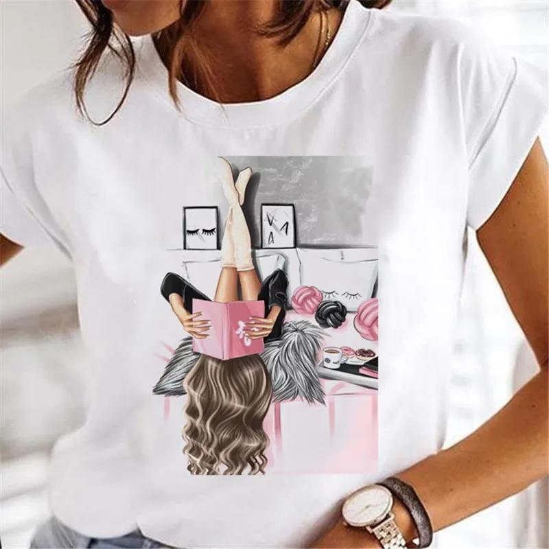 Sweet Wine Plus Size T-Shirt Unisex Clothing Print Girl 90s Cartoon Printing Clothes Graphic Top Lady FeUnisex Tee
