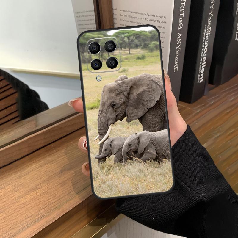 Elephant Baby Nature Case For Samsung Galaxy M35 M15 M55 M56 M36 M16 M06 M31 M13 M33 M53 M12 M32 M52 M14 M34 M54