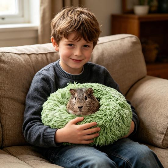 Fluffy Hamster Bed Plush Cozy Sleep Pad Soft Warm Cushion Pet Bed for Small Animals Guinea Pig Chinchilla Hedgehog