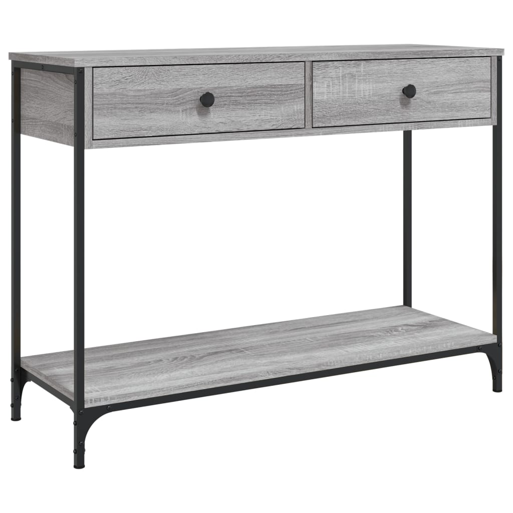 Console Table Gray Sonoma 100x34.5x75 cm Particleboard