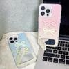 Apple iPhone 13/15 Plus/16 Pro Max Luxurious Bow Gradient Pink Case