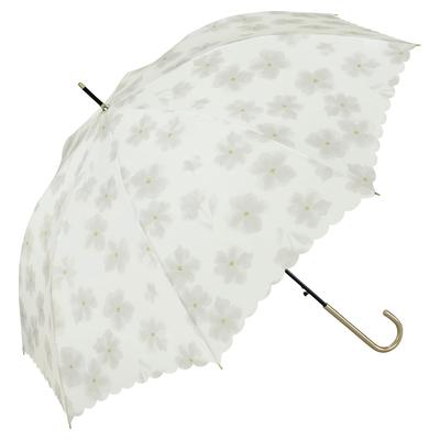 Aquarela Longa 58cm Chuva ou Ouro Wpc. Guarda-chuva, Flor, Off-White, Varetas, Grande, Saltando, Brilho, Cabo, Fofo, Estiloso, Feminino, Para ir ao trabalho, Escola,