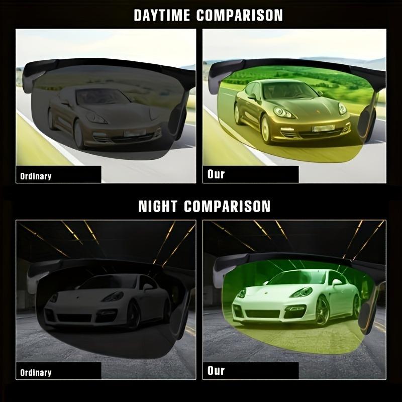 1pc Day & Night Vision Driving Glasses - Sporty Eyewear for Men & Women Perfect for Running Hiking & Fishing