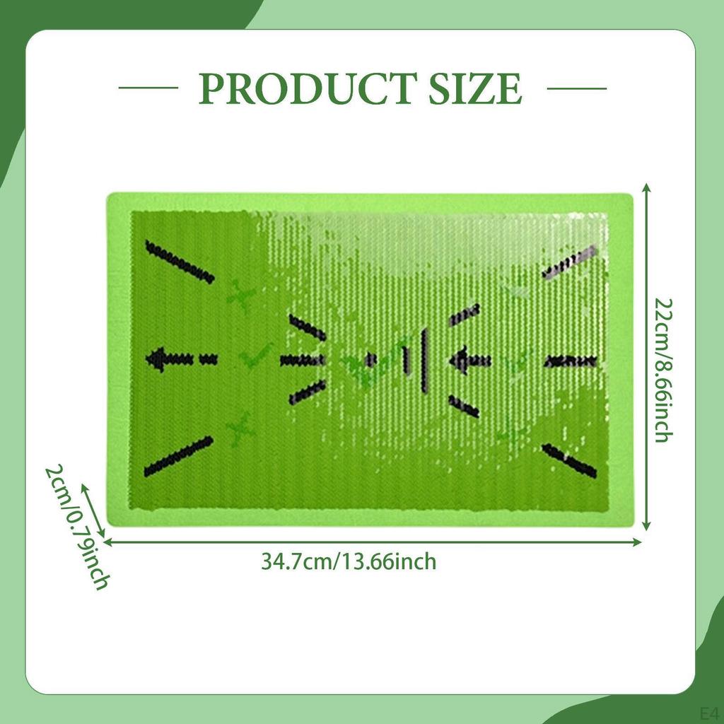 Golf Hitting Mat Practice Batting Analysis Present Portable with Swing Path Feedbacks