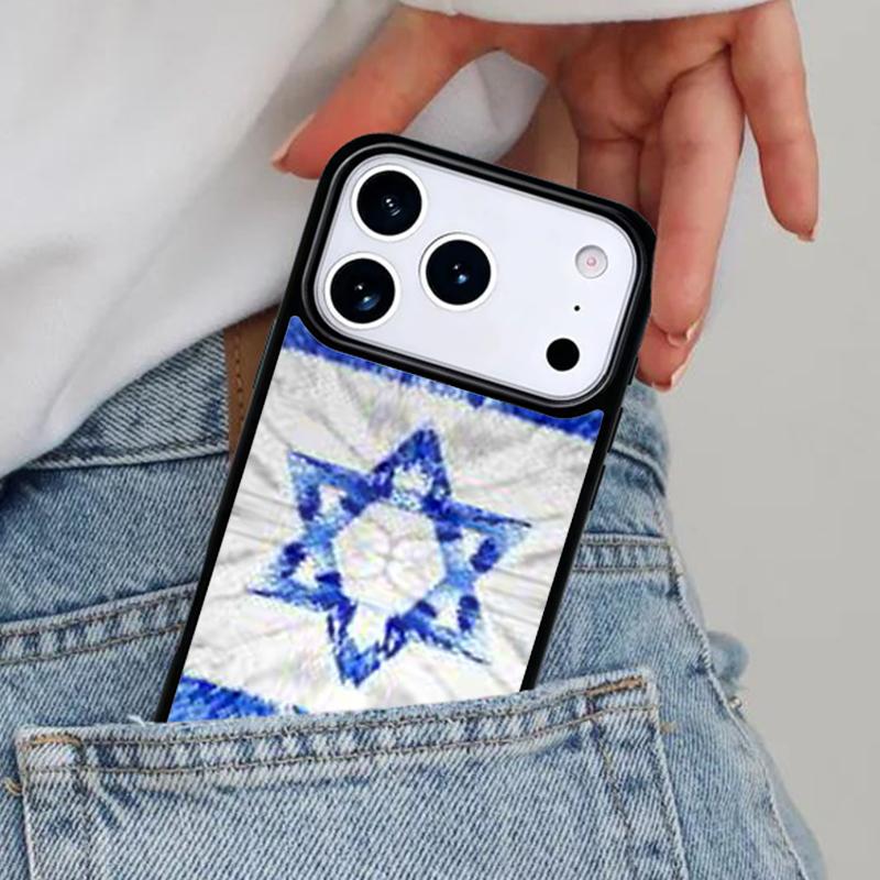 Custodia per telefono con bandiera di Israele per iPhone 16e 15 14 13 12 17 Pro Max Plus Air 17pro Cover Coque