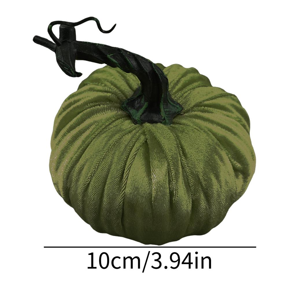 2025 Handmade Velvet Pumpkins Halloween Fall Harvest Vegetable Artificial Simulation Pumpkins Decoration For Garden Yard