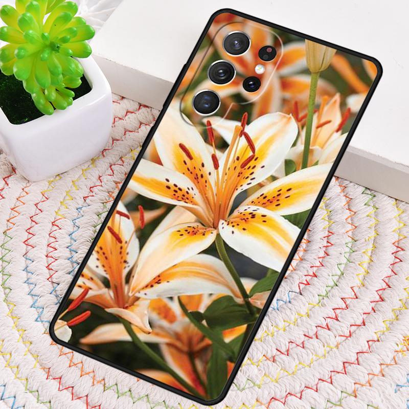 Colorful Flower Lily Phone Case for Samsung Galaxy note 10 pro S26 Ultra S23 S24 FE S25 S21 S22 PLUS shockproof Cove