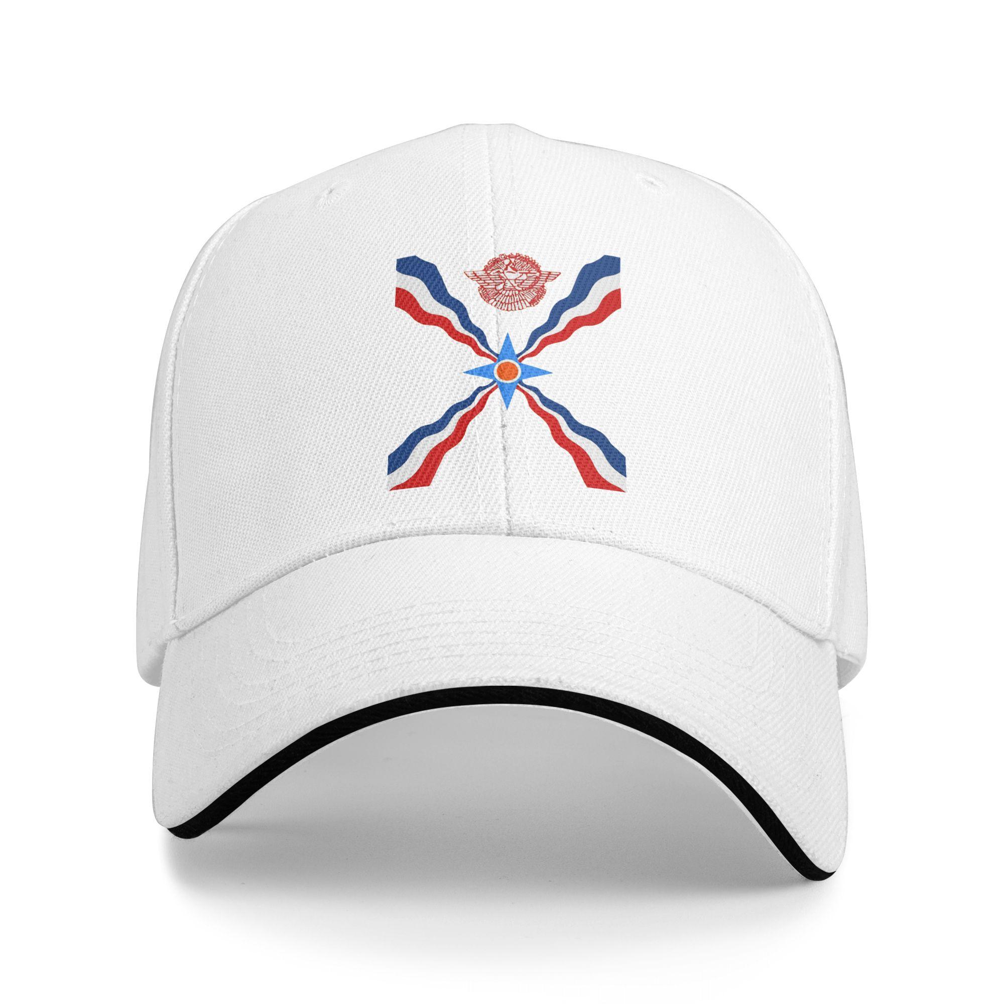YIRAN Dayang hat Assyrisch Symbool Sandwich Hoed Volwassene ,Buiten Assyrische Vlag Assyri&euml; Pet Papa Hoed Verstelbare Snapback Petten Baseballpet Zomer One Size
