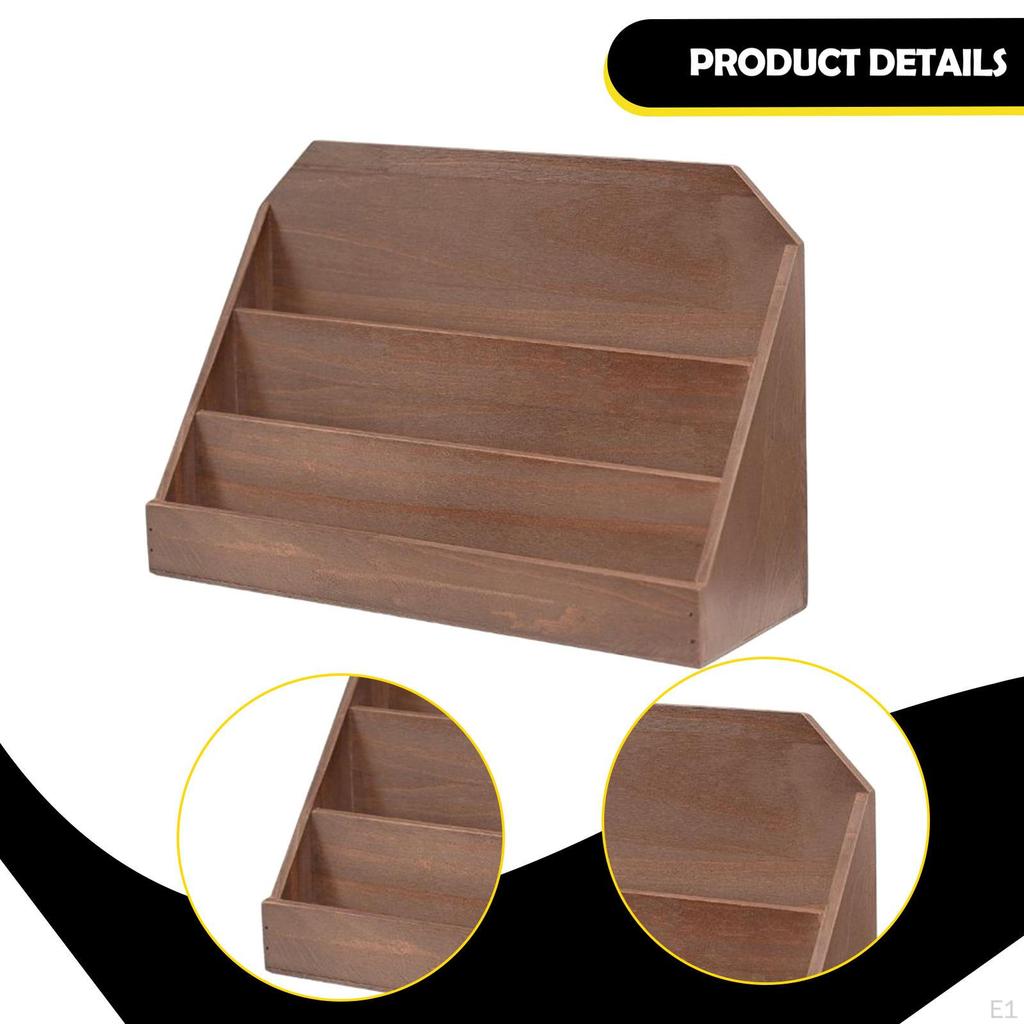 Display Organizer, Easy Assembly, Wooden, for Cards And, Ideal Vendors, Craft Fairs And