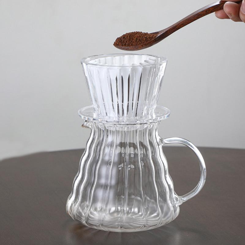 Wave Coffee Dripper  Eye Pour Over Coffee Funnel Filter Cups Coffee Maker Flat Bottom Increase Uniformity