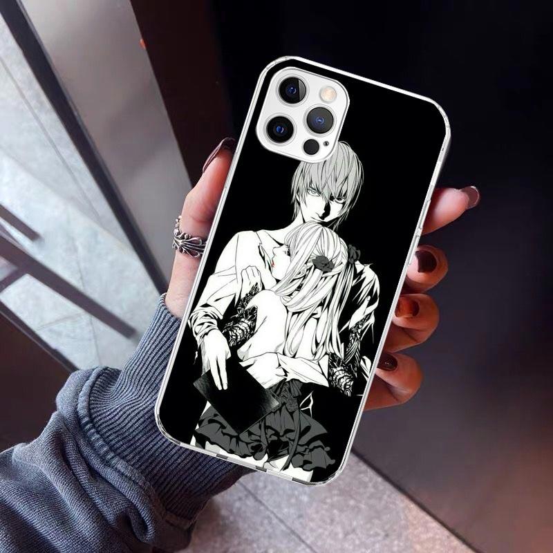 N-Note D-Death Anime Ryuk Phone Case For iPhone 17 Air 11 13 Mini 14 15 Plus 16 12 Pro Max 16E SE 7 8 Pattern Soft TPU Back Cove