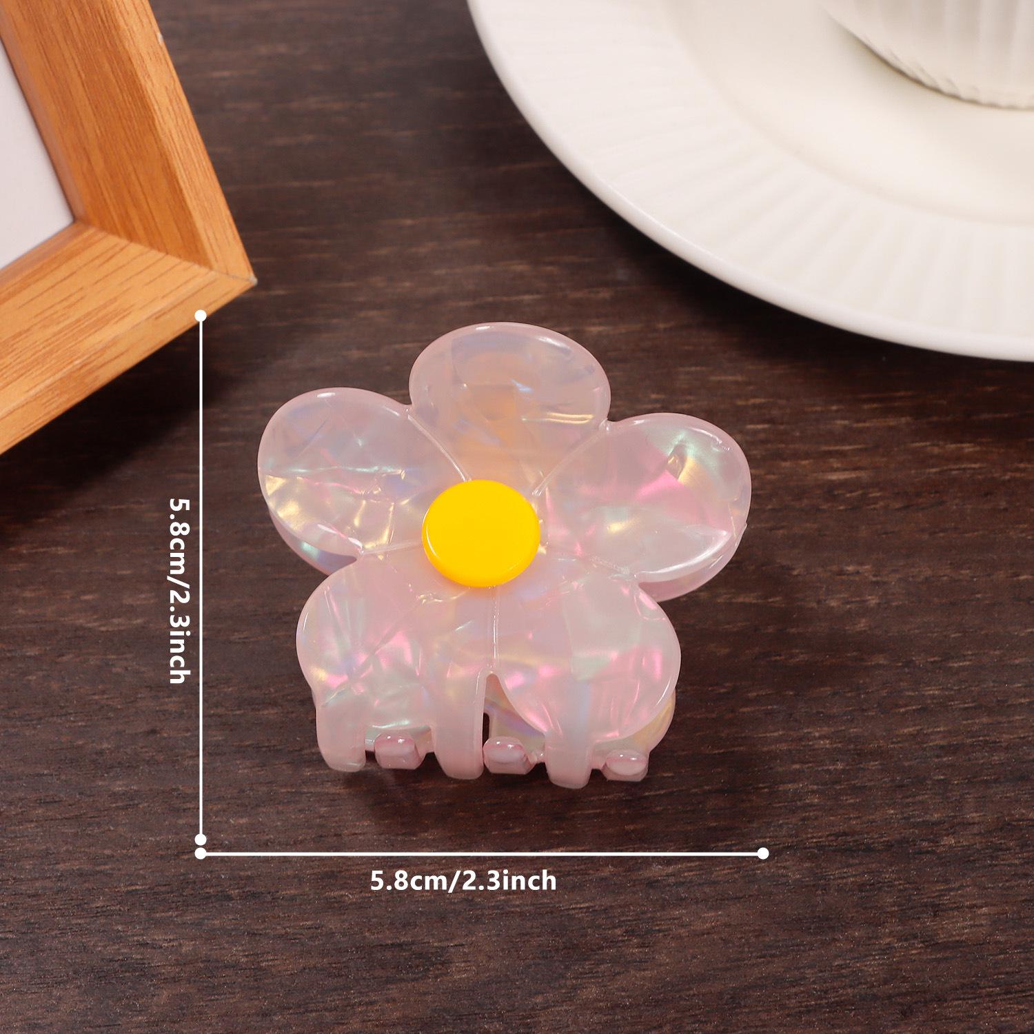 

Bamboo Yao Pastoral Style High-End PVC Flower Claw Hair Clip