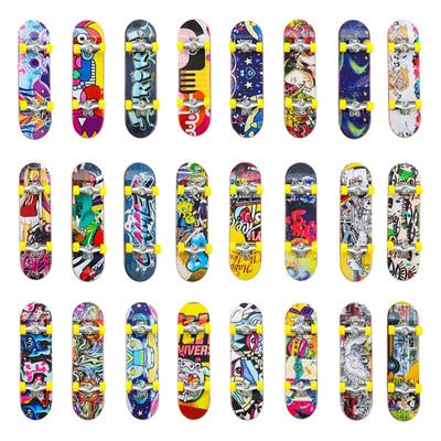 1pcs Mini Professional Skate Board Toys Cool Finger Sports Plastic Skateboards Creative Fingertip Toys for Adult and Kids