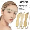 3Pcs Wearable Eyebrow Tattoo Practice Tool Reusable Fake Skin for Tattoo  For Beginner