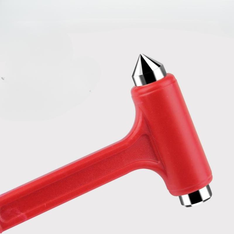 1 stk Bilsikkerhetshammer Bilvindusknuser Multifunksjonell Langt Håndtak Redningshammer Rømmehammer Nødverktøy Sikkerhetsbeltekutter