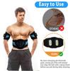 EMS Abdominal Toning Belt Muscle Stimulator Calories Display Abs Trainer Muscle Toner Body Shaping Massager Fat Burn Lose Weight