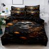 3-Piece Simple Modern Skull Animal Pattern Digital Printed Down Duvet Cover Set,Bedding Set(1 Down Duvet Cover+2 Pillowcases)