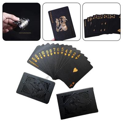 Black Plastic Poker Black Gold Black Rose Creative