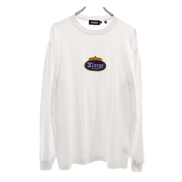 

XLARGE Embroidered Long sleeve T-shirt M White Ron T Men s Used