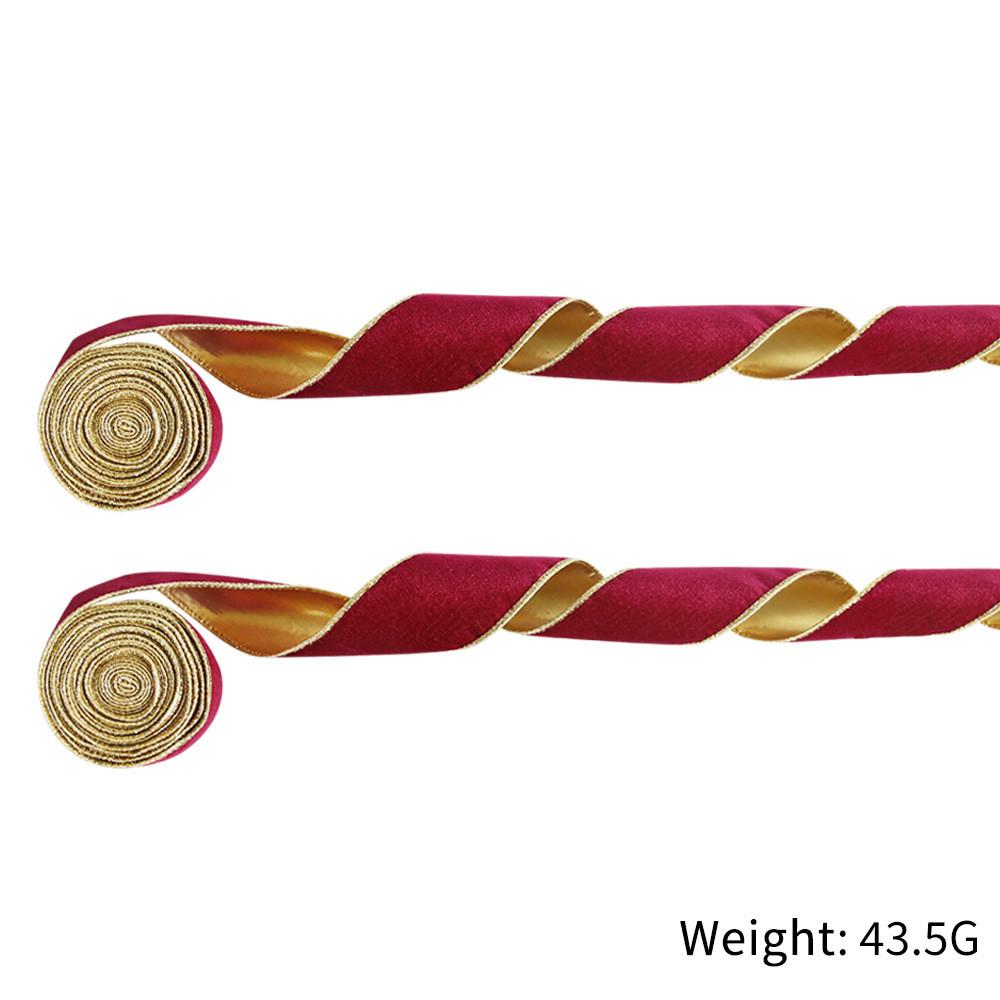 Luxurious Green Red Blue Plush Christmas Ribbon For Elegant Holiday Decor Gifts