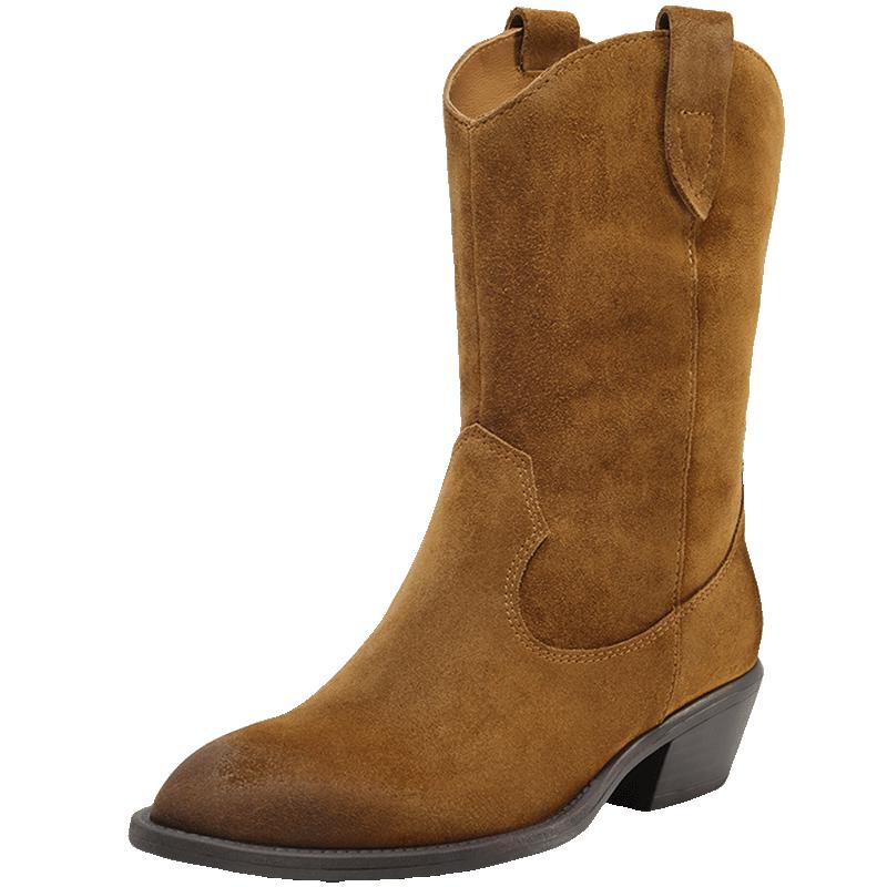 Belle Dreamy Sand Dune Women s Western Ankle Boots 36