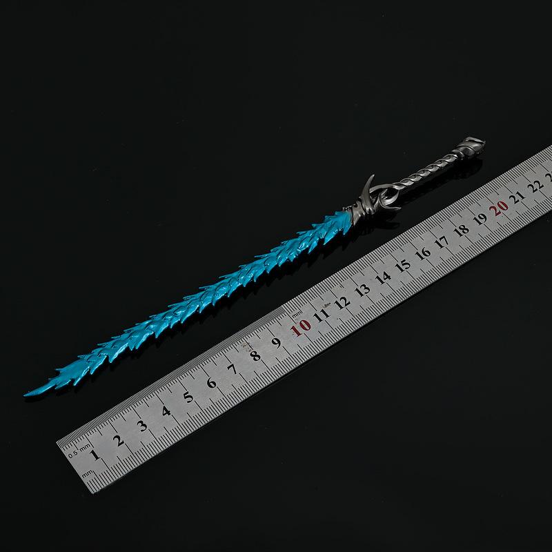 22cm/8.66in Crack Whip Nezha: The Demon Child’s Rebellion Shen Gongbao Weapon Model Ornaments Toys Anime Peripherals Boy Gifts