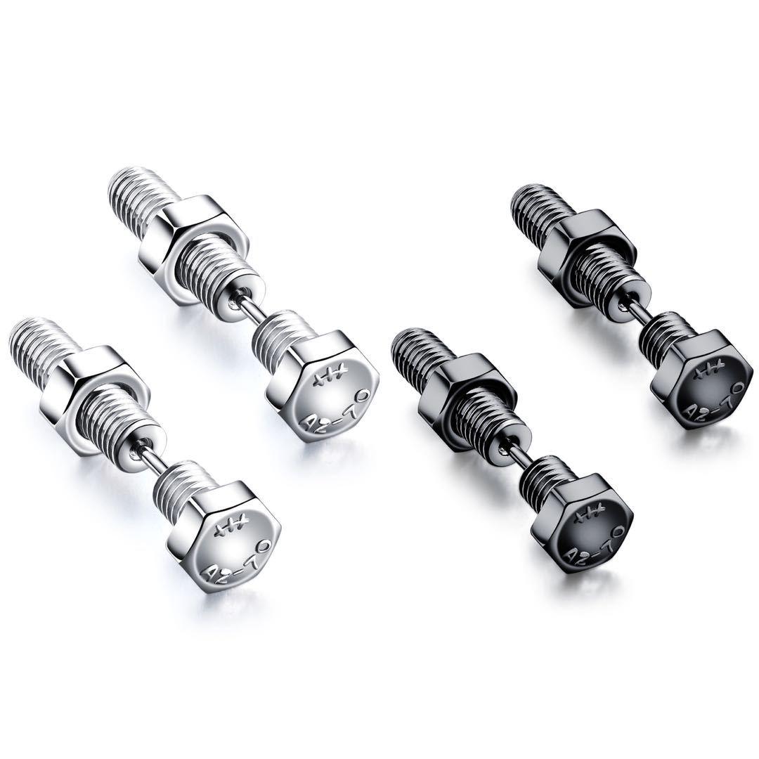 

Unisex Punk Minimalist Titanium Steel Stud Earrings