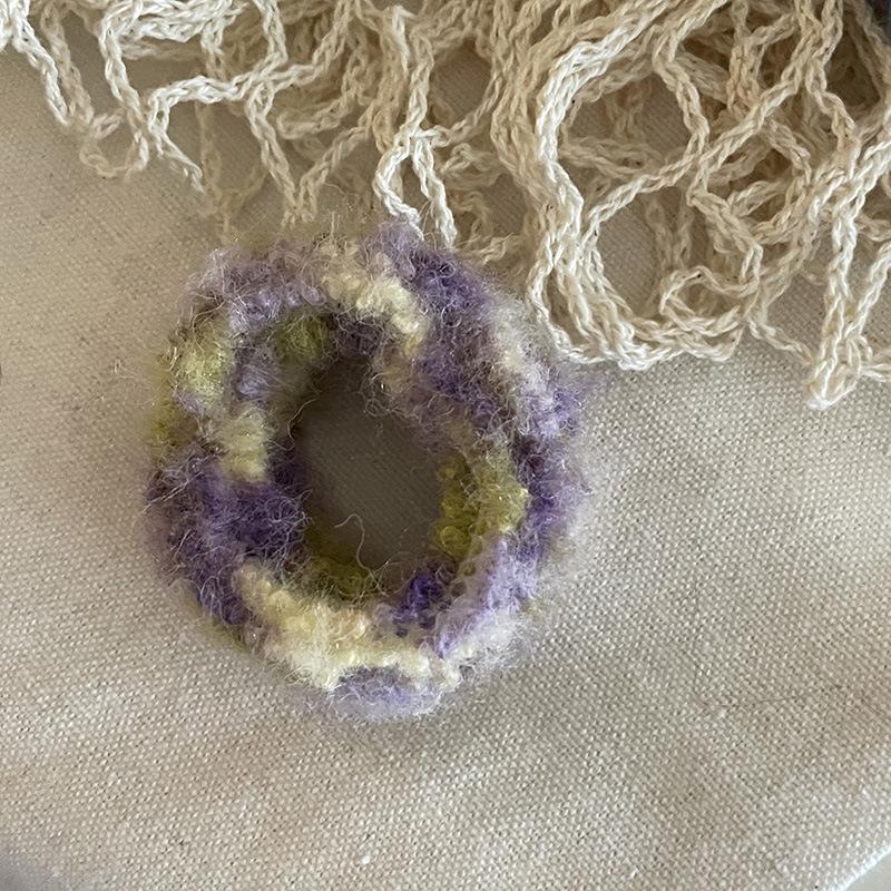 High Elasticity Ombre Mohair Seamless Hair Tie for Women's Bun & Ponytail