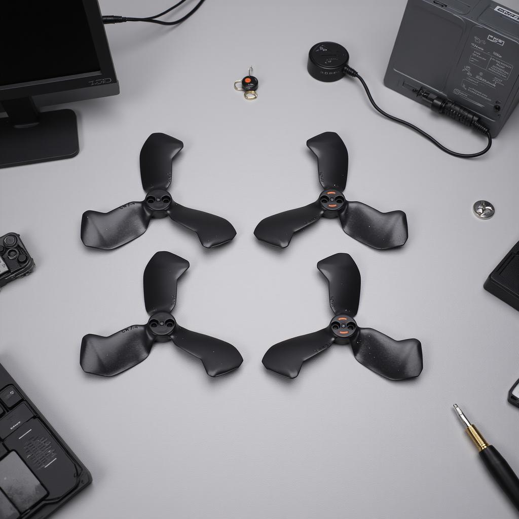 4PCS 3 Vanes Propell s Fit for NEO 2 Drone PC Low Noise Drone Replacement Paddles Lightweight Extended Time