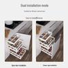 Kitchen Cabinet 3-Tier Aluminum Alloy Pull-Out Spice Rack