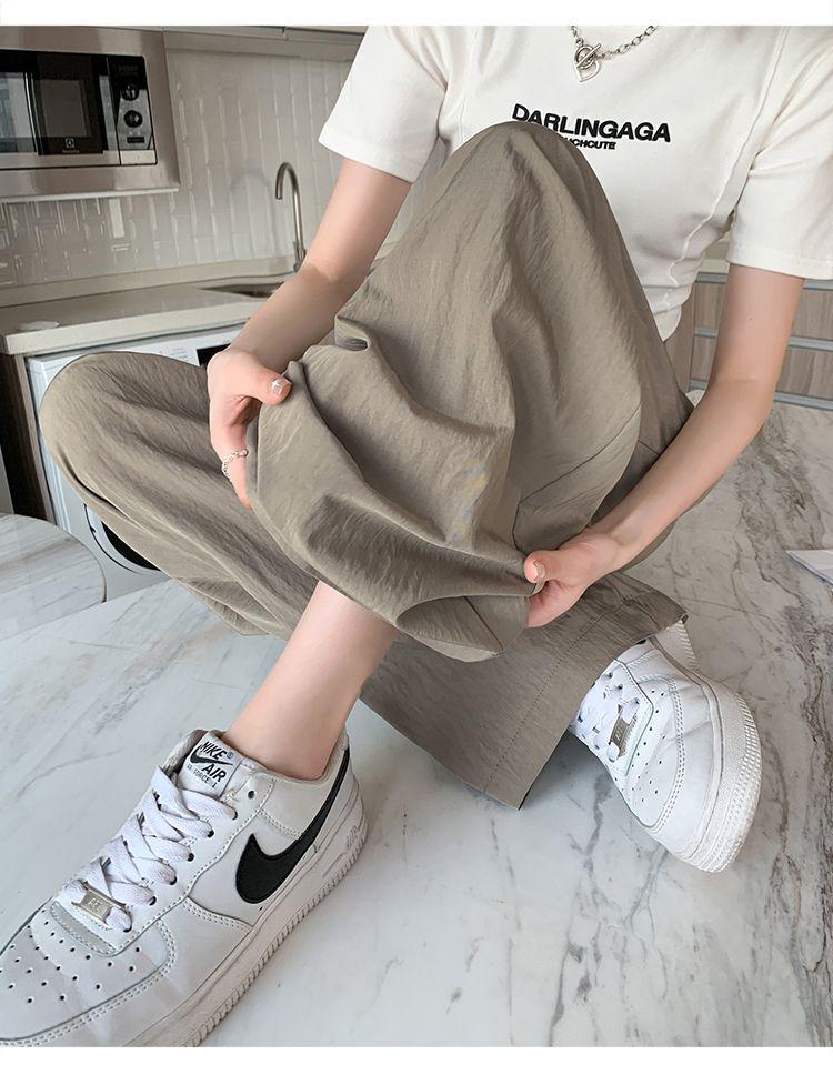 Women's Retro High-Waist Wide-Leg Pleated Pants - Summer Casual Loose Fit