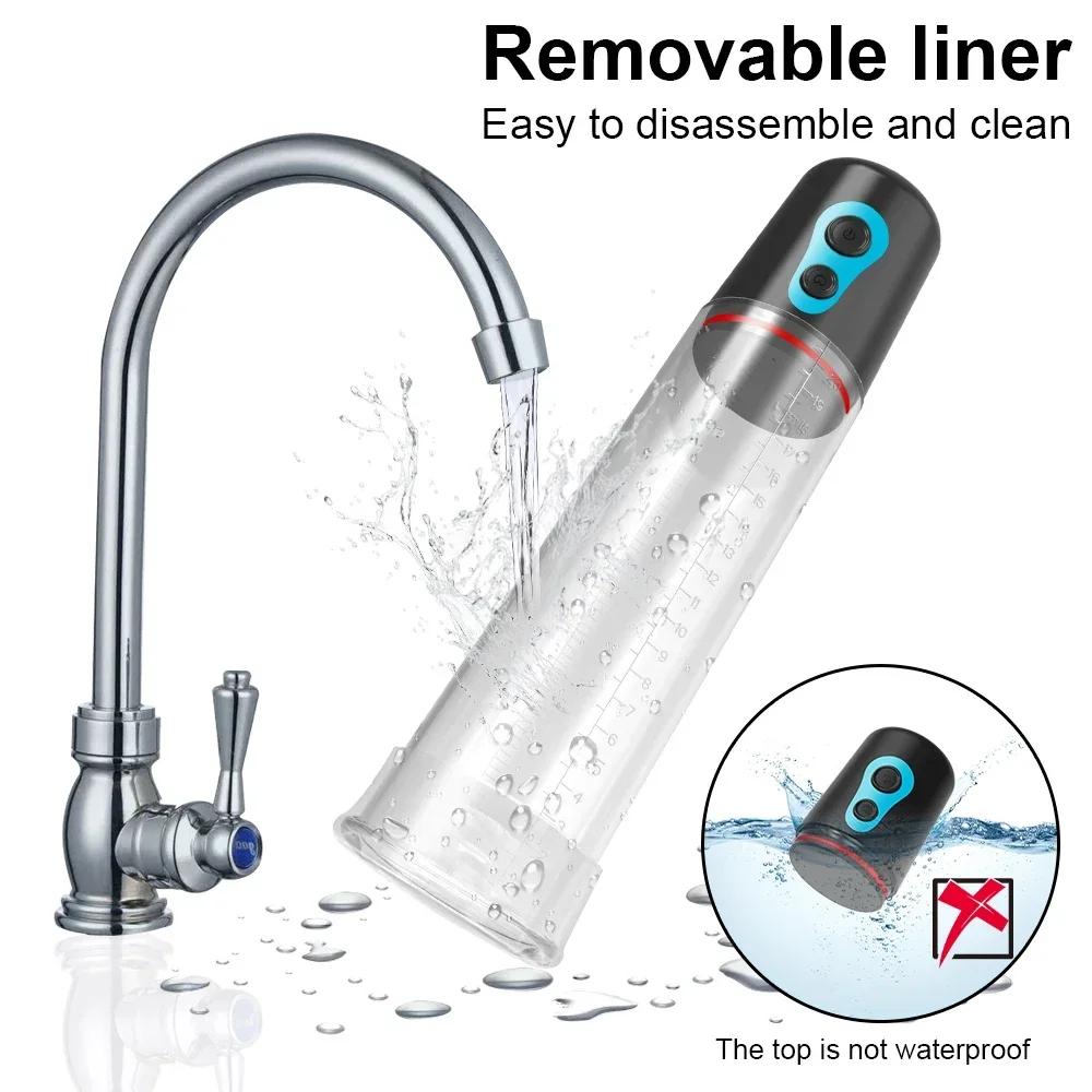 Electric Penis Pump for Men Vacuum Pump Penis Enlargement Extend Pump Male Masturbator Dick Adult Goods Sex Toys for Men