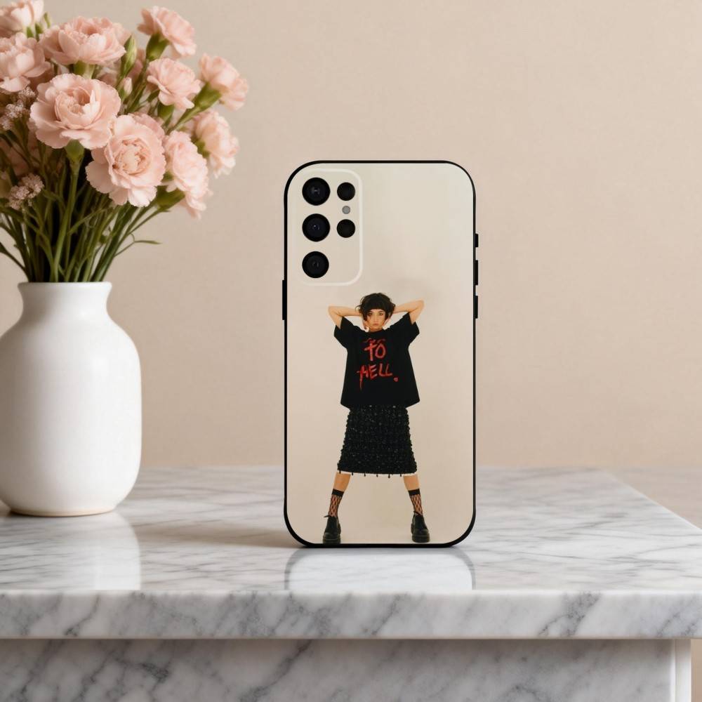 

Edgy S-Sydney C-Chandler Actress Phone Case For Samsung S25,24,23,22,30,21,10,9,Ultra,Plus,Lite,FE,4,5 G Soft Black Case Samsung S21lite