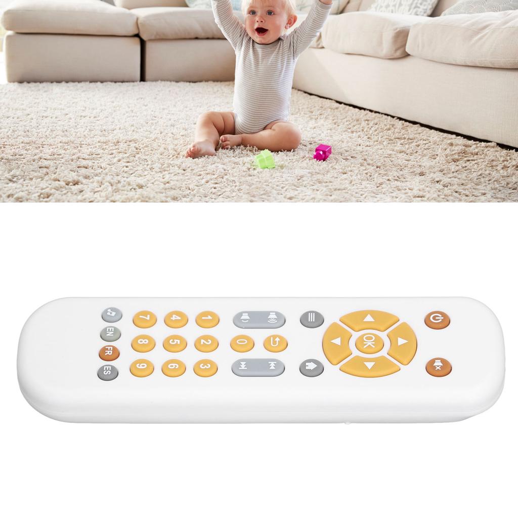 Baby TV Remote Control Toy with Music Early Educational Safe Fun Simulated Baby Remote Controller