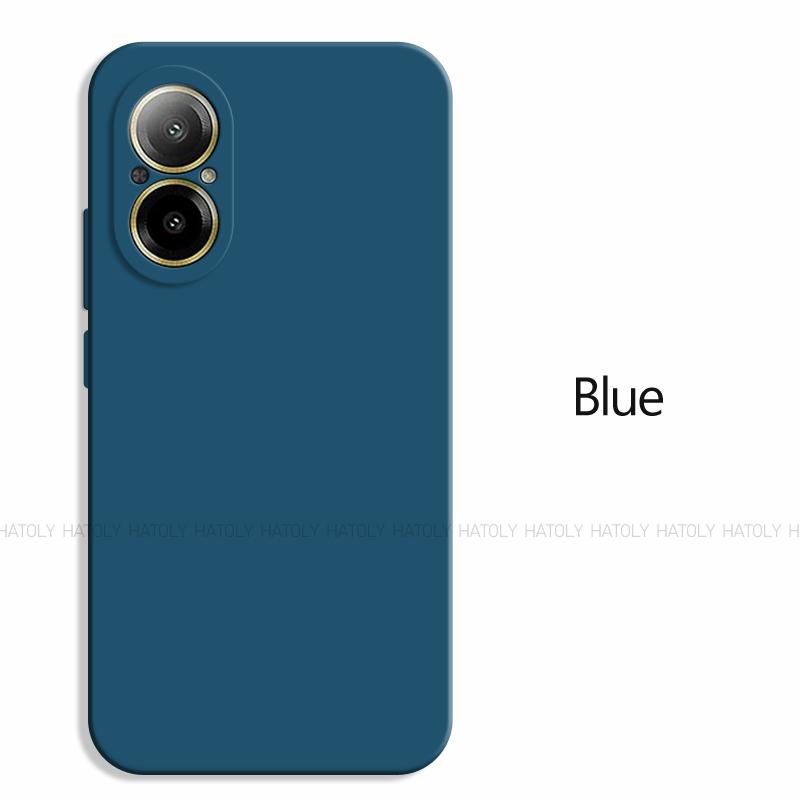 Für Realme C67 4G Hülle Realme C67 4G Abdeckung Hüllen Stoßfester Luxus TPU Flüssigsilikon Handy Rückseite Für Realme C67 4G