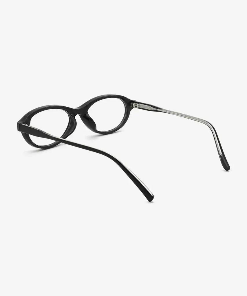 Seutailwokeu Black Oval Sw Horn 06 Bk Stylework Eyeglass Frames