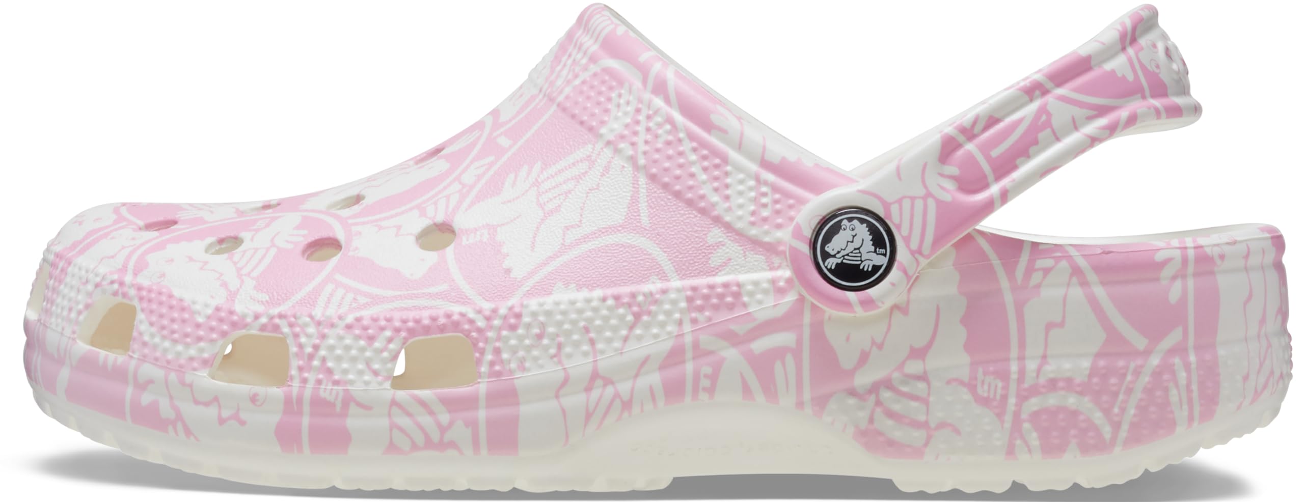 

Crocs Classic Duke Print Clog Sandals, Pink Tweed, 25cm