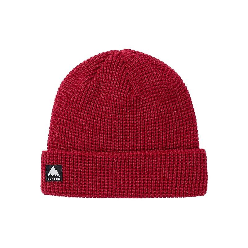 

Burton Recycled waffle beanie, deep red, one size