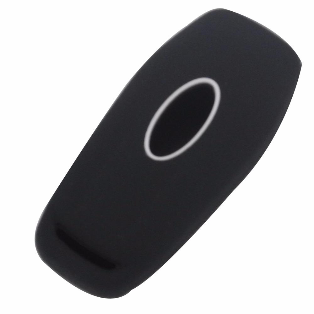 Jingyuqin Remote 4 Buttons Silicone Car Key Case Cover For Ford MKC MKX MKZ Edge Escape Focus Lincoln Smart Key Case Shell