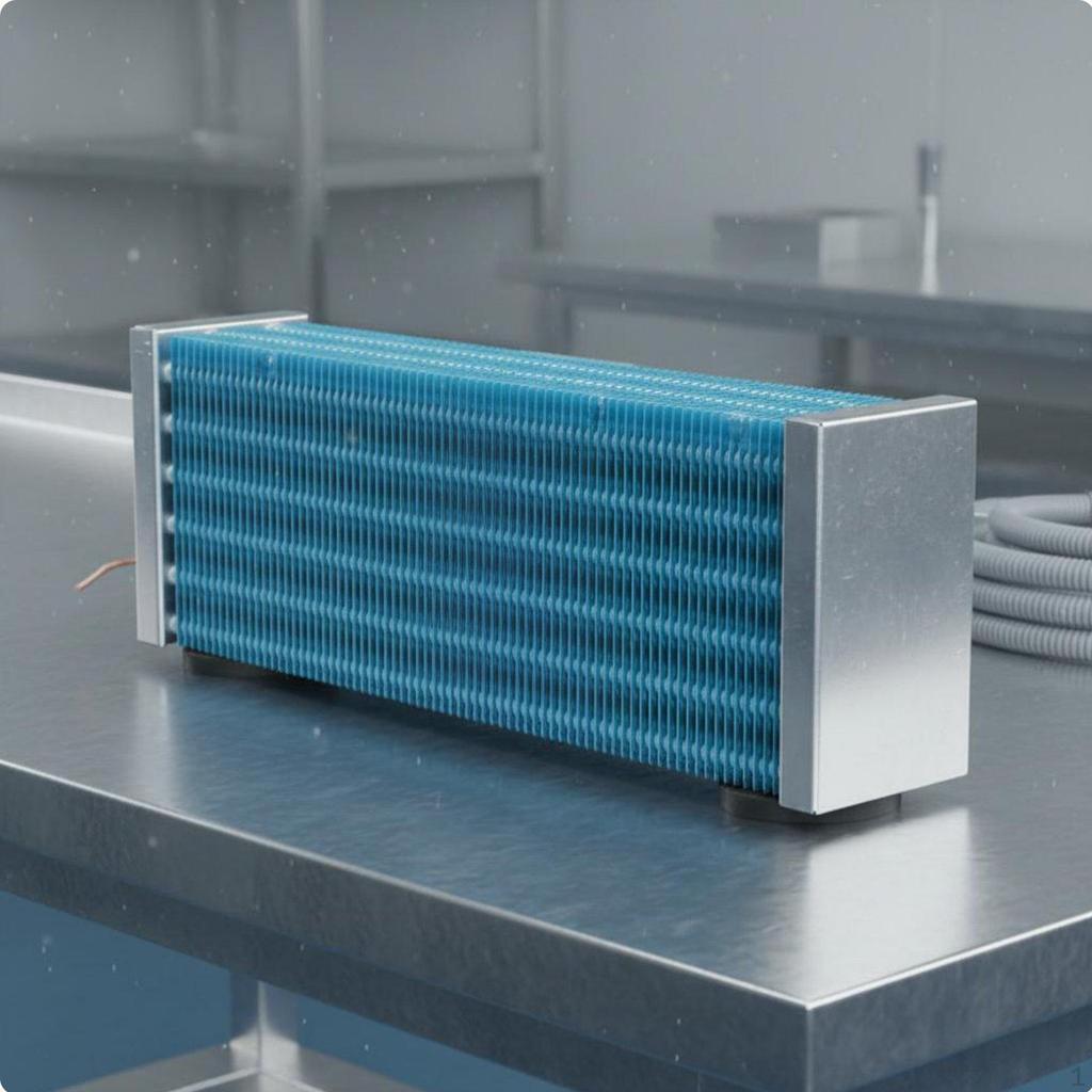 Copper Tube Aluminum Fin Evaporator Refrigerator Condenser Coil Finned Heat Exchanger for