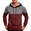 Men's Casual Hoodie with Pocket Drawstring Loose Fit Printed Sweatshirt