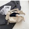 IELGY Retro Sweet Cool Style Fashionable All-Match Black Shoulder Armpit Bag