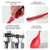 Large Silicone Cooking Spoon Spatula Kit Non-Stick Slotted Solid Spoon Set Hanging Hole Design