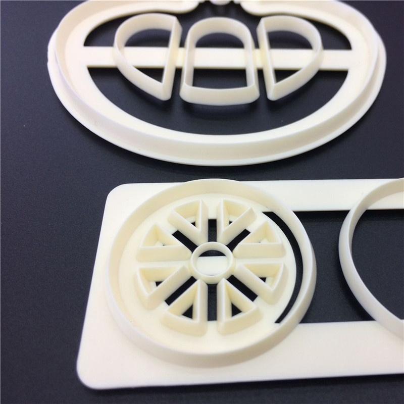 3 Pcs/set Princess Carriage Print Plunger Fondant Cake Mold Plastic Cookie Cutter