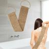 Rustic Style Back Shower Strap Richly Foamy Bath Towel Jute Back Scrubber Set Body Cleaning