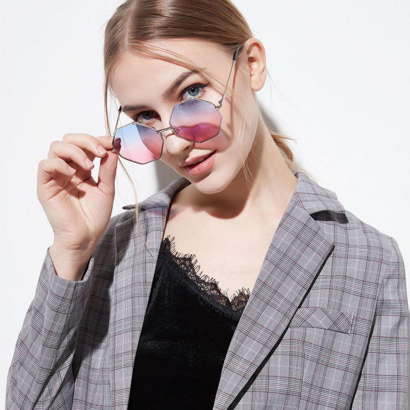 hexagon shaped eyeglass frames