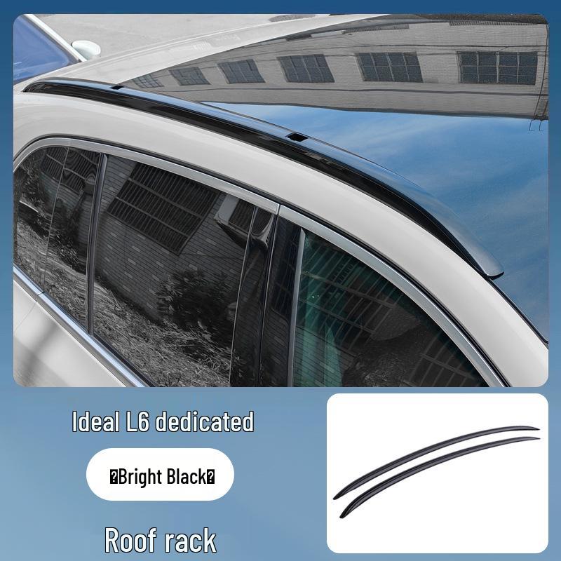 Ideal L6 Aluminum Alloy Black Roof Rack Crossbars for Car Exterior Modification