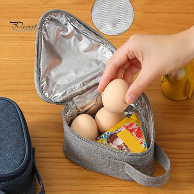 Lunch Bag Snack Organizer with Handle Easy To Clean Waterproof Stain-Resistant Triangular Food Grade Aluminum Lining Lunch Bag