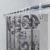 Anime Shower Curtain Japanese Otaku Decor Manga Bathroom Decor Washable Home Textile Tapestry Wall Hanging Gift Idea