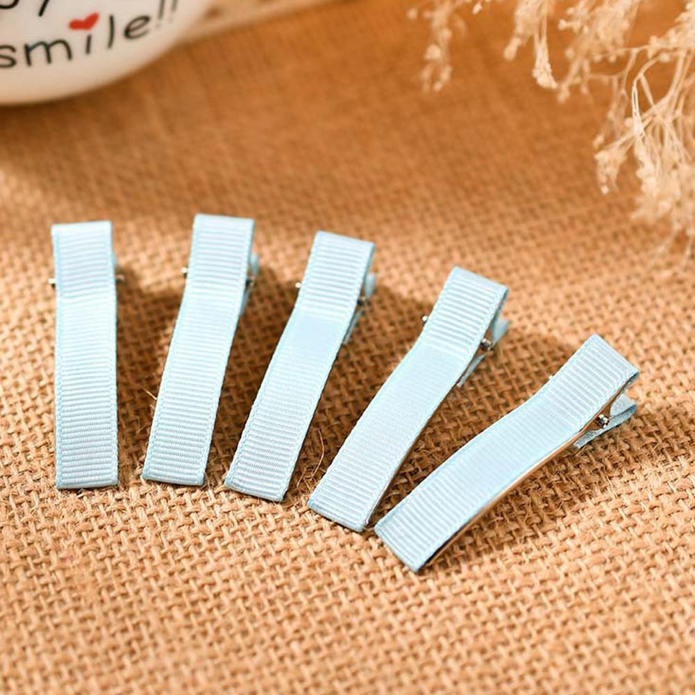 10PCS DIY Handmade Hairclips For Women Basic Bows Hair Clips Coverd Ribbon Hair Barrettes Handicraft Hair Accessories